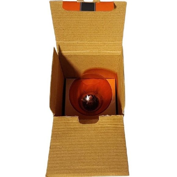 Orange 25w PARTY LIGHT BULB Decor 130V FIREPLACE NIB - Picture 4 of 6